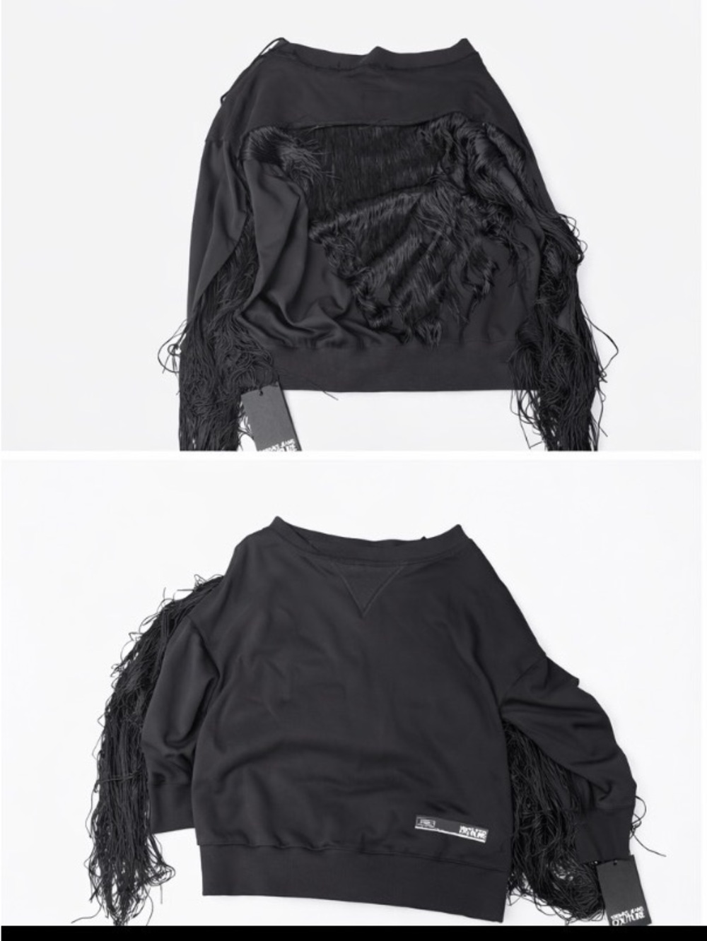 Versace Black Fringe Accent Women's Sweater